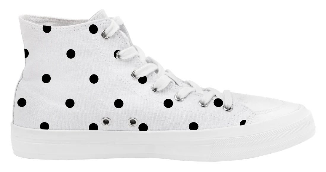 Dotted Canvas High-Top