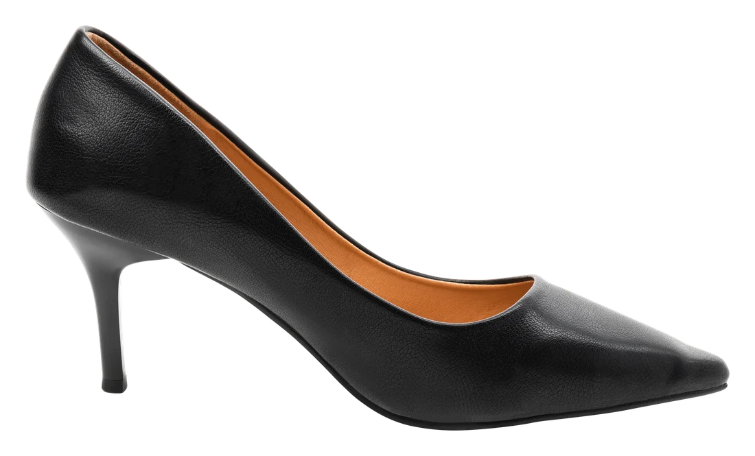 Noir Kitten Heel